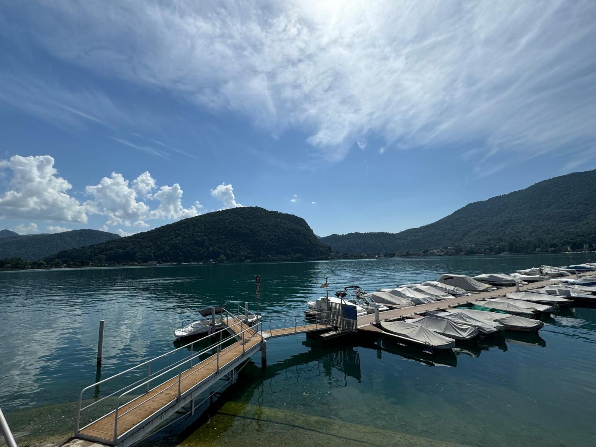Neue Gartenwohnung Mit Sicht Auf Den Luganersee Понте-Треза Екстер'єр фото