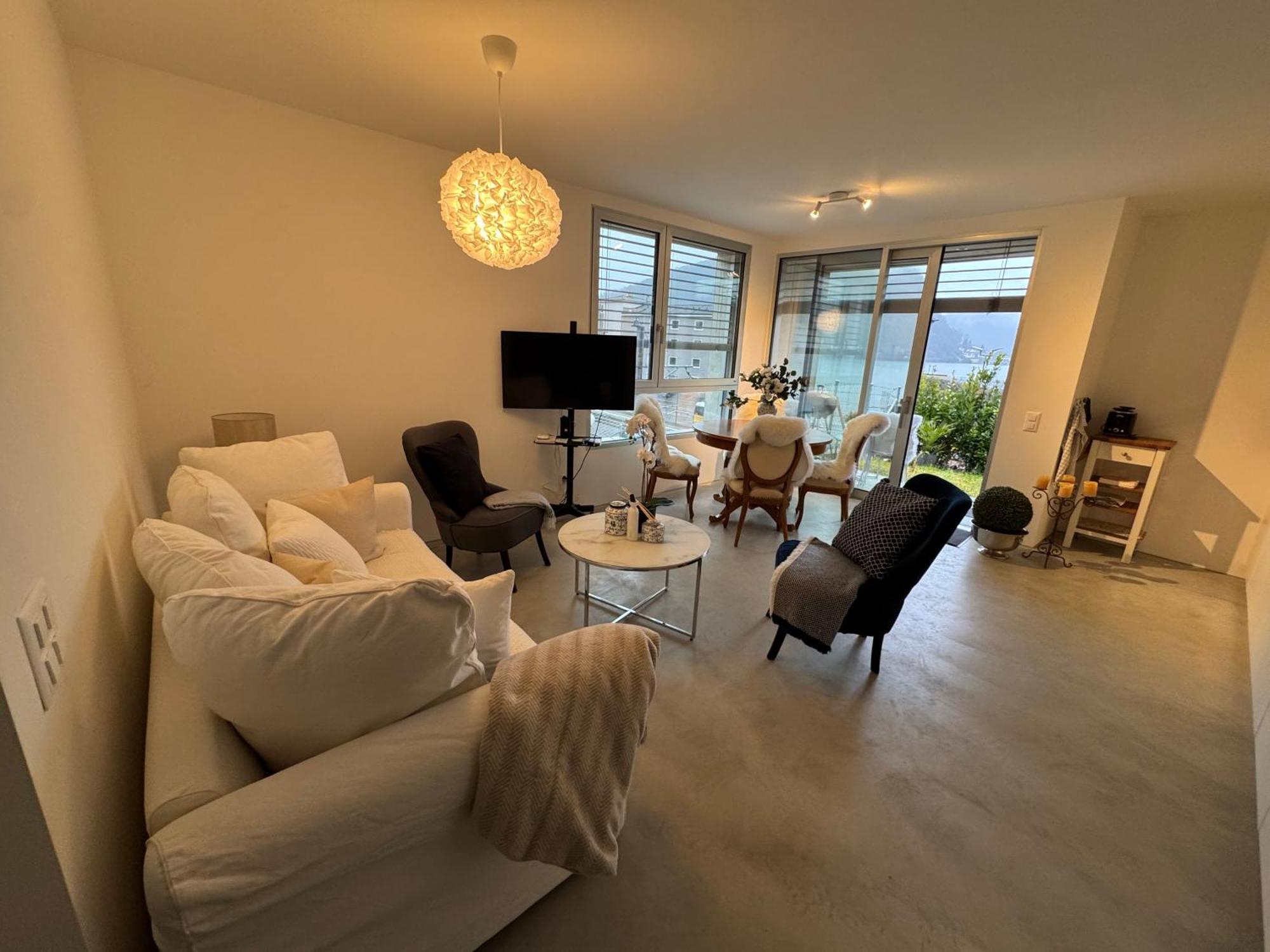 Neue Gartenwohnung Mit Sicht Auf Den Luganersee Понте-Треза Екстер'єр фото